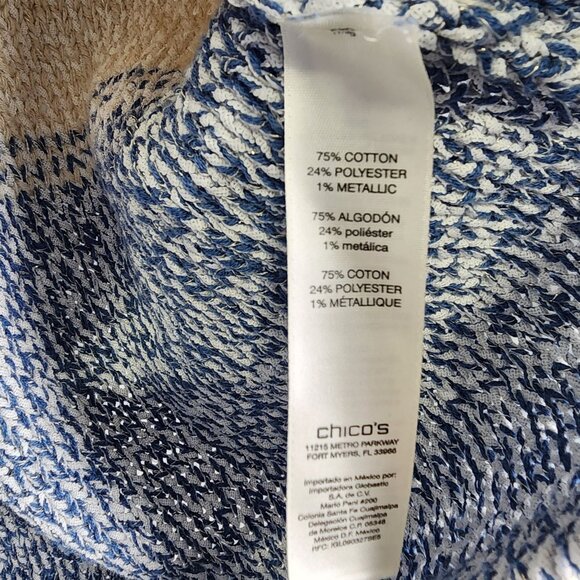 Chico's Space-Dye Jewel‎ Pullover Sweater Women's Size L - Picture 6 of 9